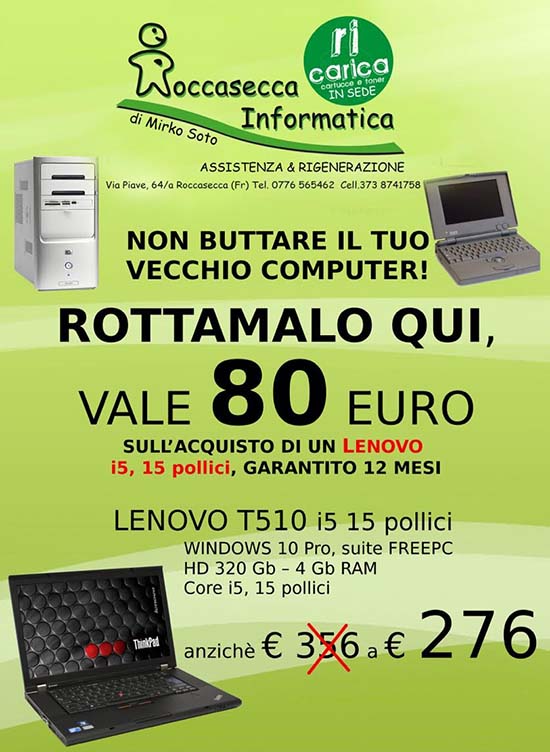 Le offerte di Roccasecca Informatica